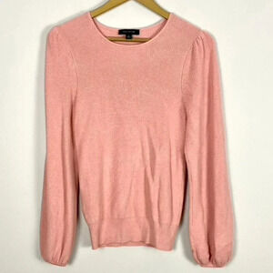 Ann Taylor Pink Balloon Sleeve Sweater